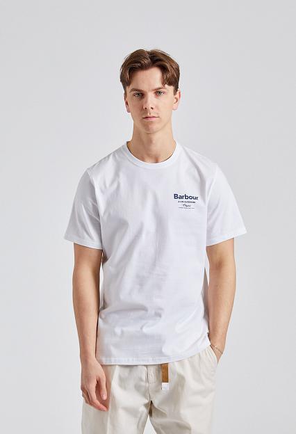 Barbour Satley Graphic Tee White 