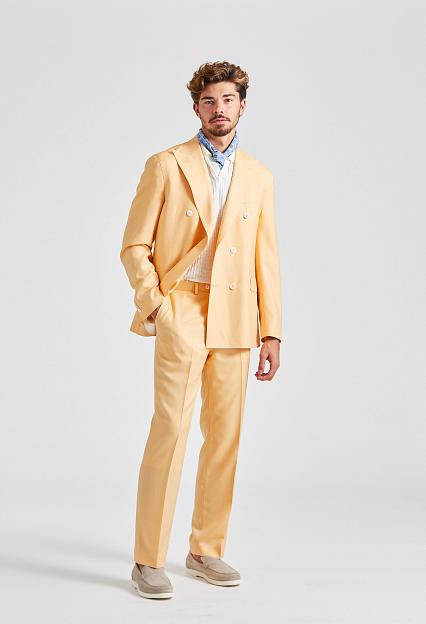 Oscar Jacobson Farris Del S Suit Yellow Sand