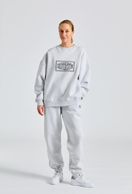 ROTATE Birger Christensen Sweatpants With Logo Light Grey Mel