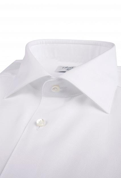 Stenströms Slimline Cotton Linen Shirt White