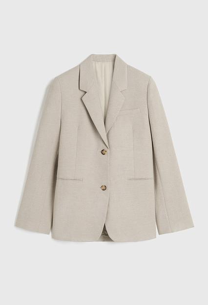 Toteme Tailored Suit Jacket Sand