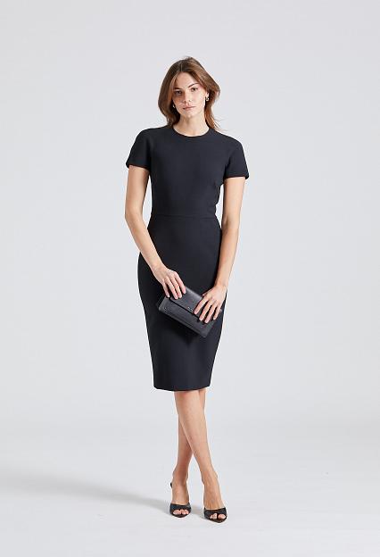 Victoria Beckham T-Shirt Fitted Dress Black