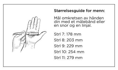 Sizeguide Hestra Herre