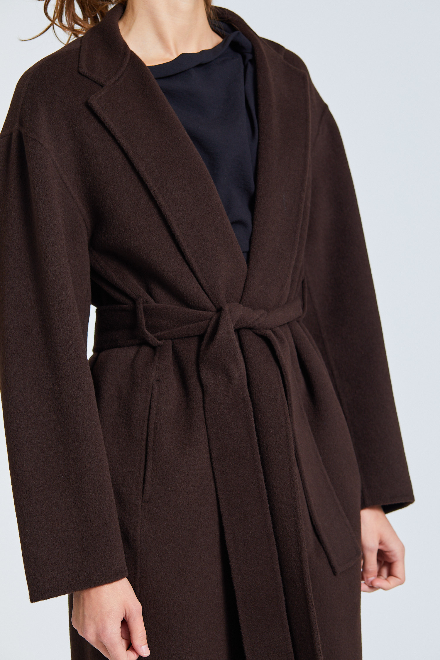 Filippa K ALEXA COAT - Classic coat - dark choco/dark brown 