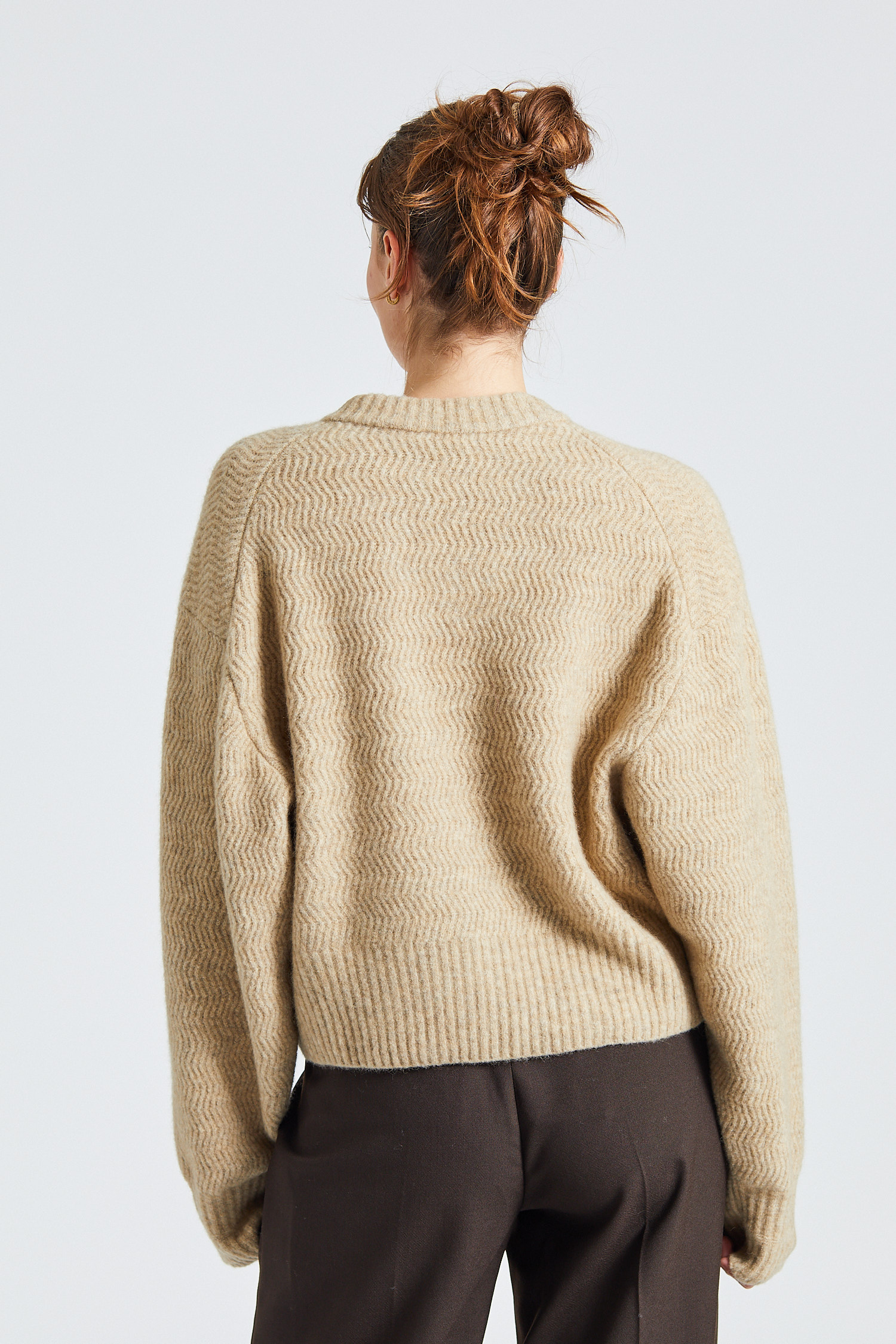 Structure Yak Sweater Beige