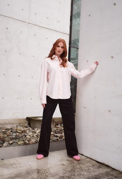 Acne Studios FA-UX-SHIR000087 Off White/Pink