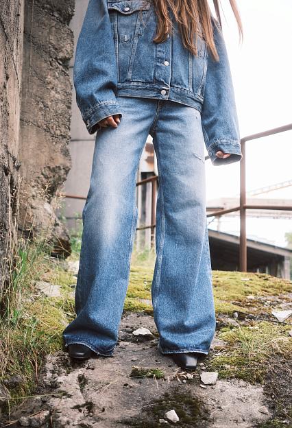 Acne Studios 2022 Vintage Mid Blue Wide leg jeans