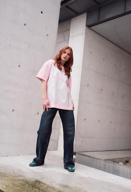 Acne Studios T-Shirt Logo Innocent Pink FN-UX-TSHI000116