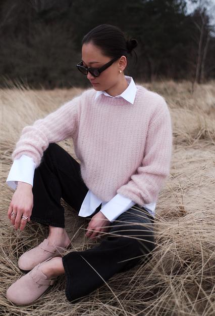 Arnie Says Lane Brioche Sweater Lt Pink