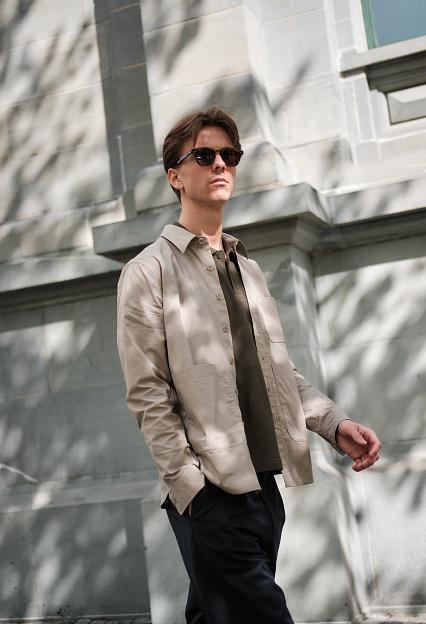 ASPESI Camicia UT Shirt Jacket Colonial Beige
