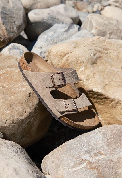 Birkenstock Arizona Suede Leather Taupe