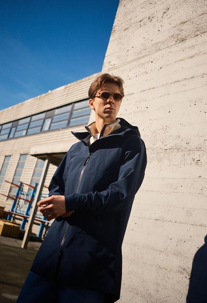Blæst Helleren Coat Dark Navy