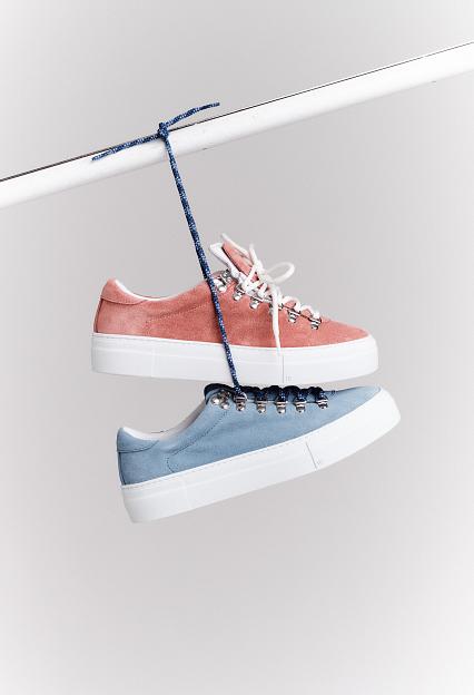 Diemme Marostica Low platform dusk blue lyseblå sko