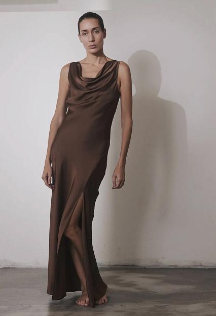 ENVELOPE1976 Cameron Dress Mocca