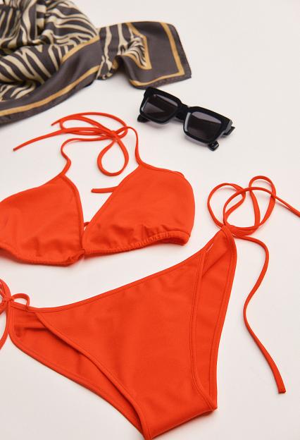 ENVELOPE1976 Sea Bikini Top Poppy Red