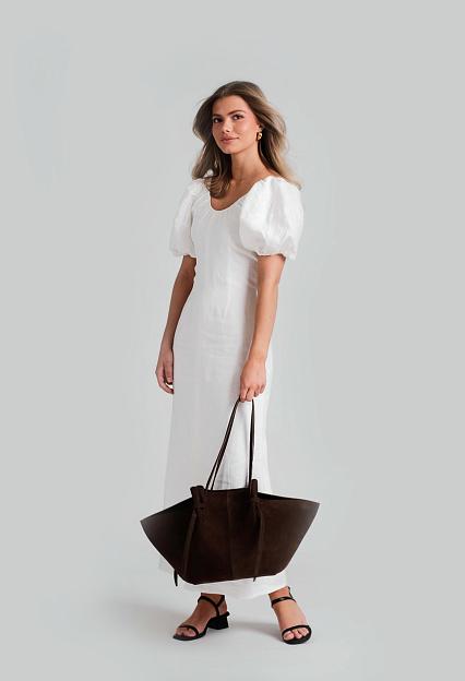 Faithfull The Brand Vence Midi Dress White