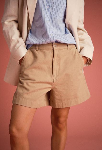Filippa K Baggy Cotton Shorts Canvas