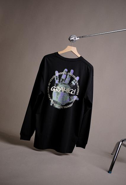 Gramicci Climber's Hand L/S Tee Vintage Black