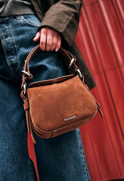 Holzweiler Bud Suede Bag Mini Camel