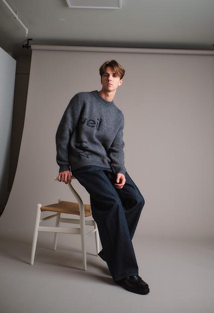 Holzweiler Haza Logo Crew Grey Mix
