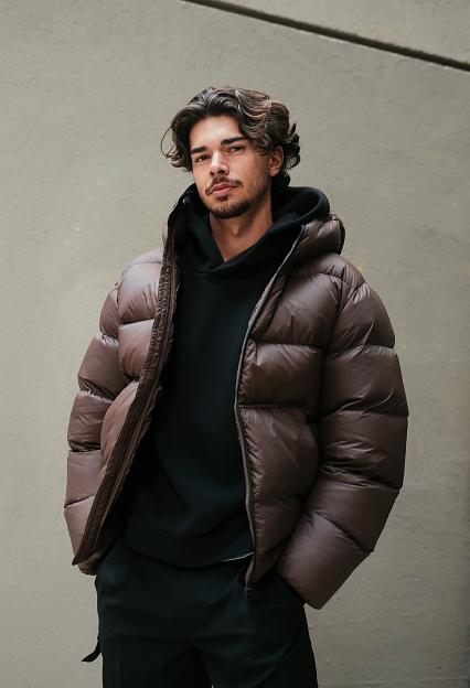 Hovden Down Jacket Brown