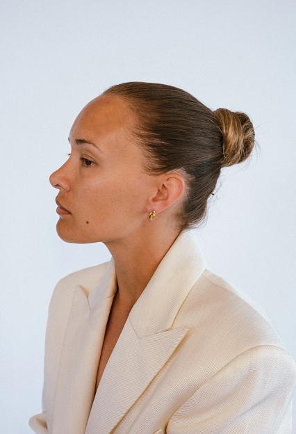 Josephine Studio 18K Rose Studs Plated