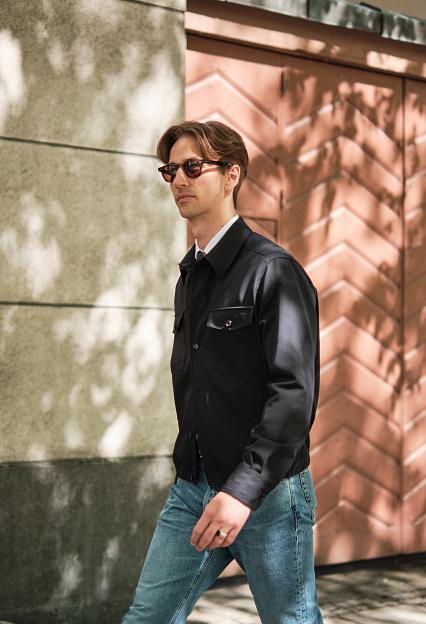 LARDINI Giubbino Shirt Jacket Navy