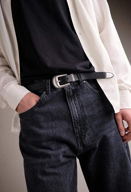 Molebo Western Belt Black