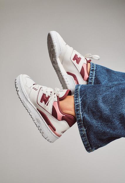 New Balance BBW550DP Sea Salt/Washed Burgundy