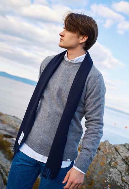 Norse Projects Sigfred Lambswool Grey Mel