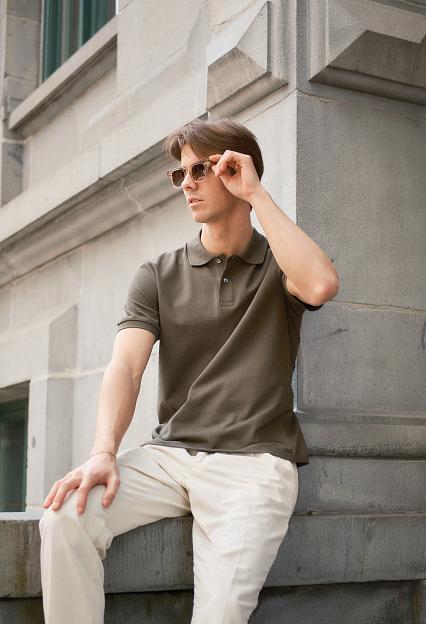 Oscar Jacobson Alex Polo Shirt Green Cervo