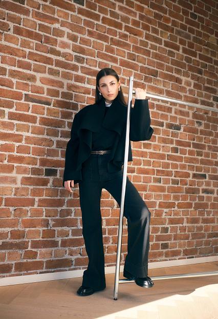 Toteme Signature Doublé Jacket Black 