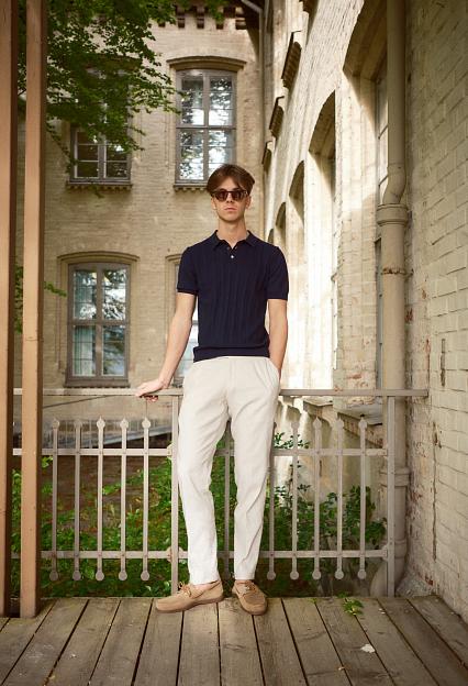 Onesto Pisa Pant Creme Cotton/Linnen