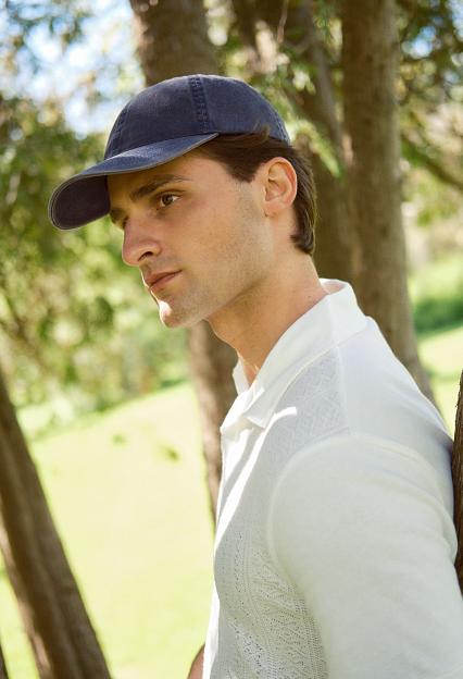 Varsity Headwear Navy Washed Cotton Soft Front
