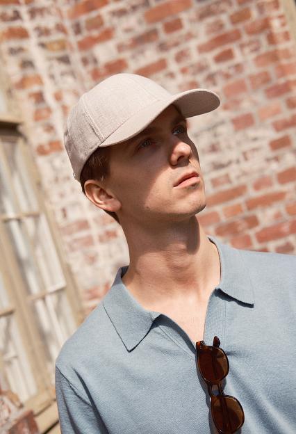 Varsity Headwear Legacy Structured Linen Hampton Beige