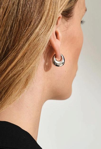 Tom Wood Bao Hoops Small Silver