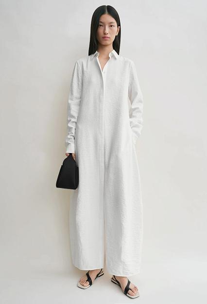 Toteme Parachute Shirtdress White 