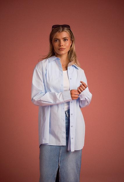 Toteme Classic Tumbled Shirt Sky