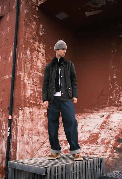 Barbour Ashby Wax Jacket Olive