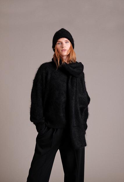 FWSS Mountain Oversized Furry Jumper Jet Black