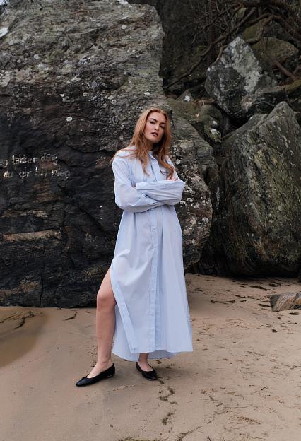 Viktoria Chan Kaz Shirt Dress Blue