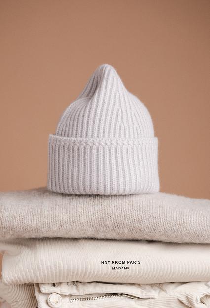 Yacaia Merino Cash Beanie Light Beige