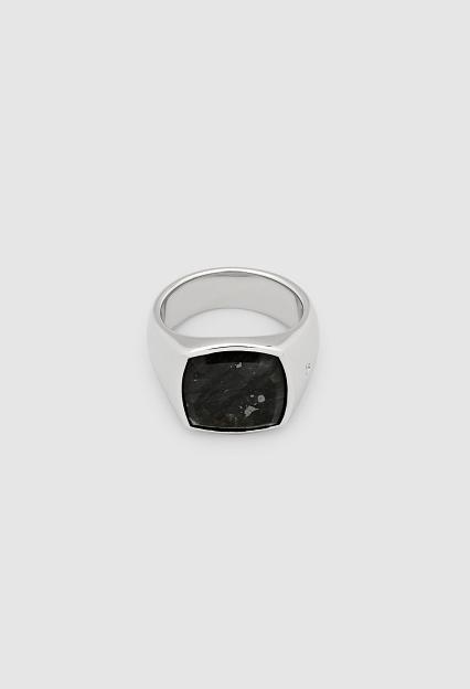 Tom Wood Cushion Black Larvikite