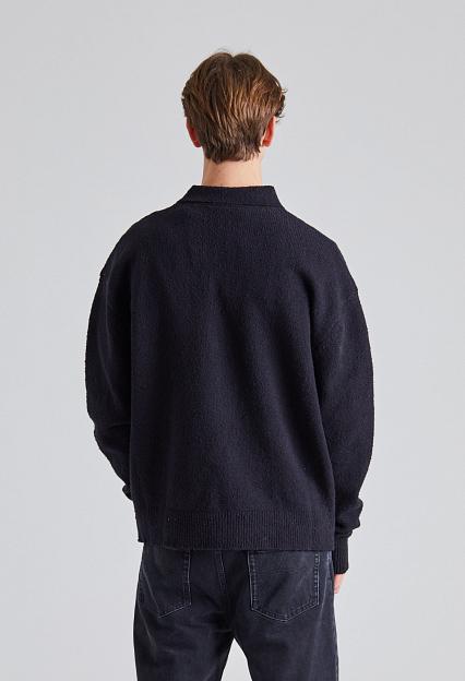 AXEL ARIGATO Team Polo Sweater Black