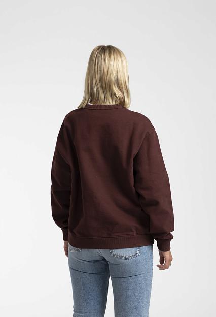 Acne Studios Logo Sweatshirt Mahogany Brown