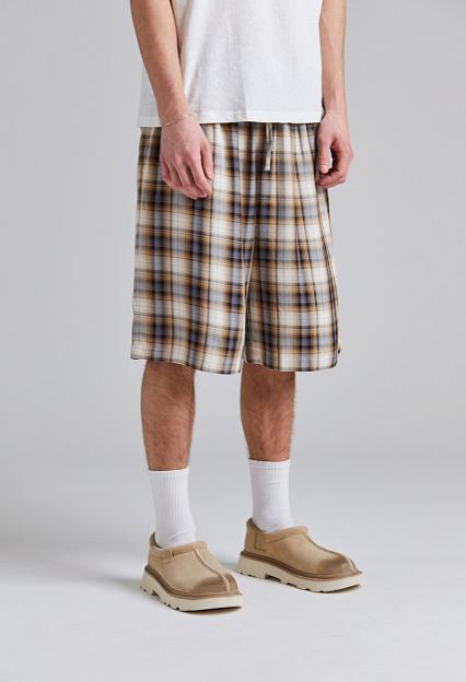 Acne Studios Check Shorts FN-UX-SHOR000040 Beige/Black