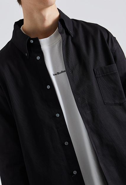 Acne Studios Button-Up Overshirt Black FN-MN-OUTW000932