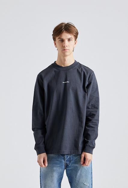 Logo Long Sleeve T-shirt Black FN-MN-TSHI000354