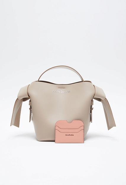 Acne Studios Leather Card Holder Salmon Pink FN-UX-SLGS000257