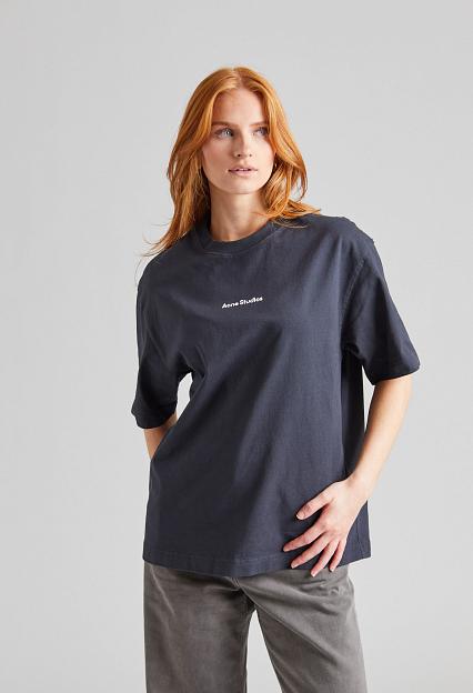 Acne Studios T-Shirt Stamp Logo Black FN-UX-TSHI000051